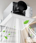 Powerful 110 CFM Bathroom Exhaust Fan With No Attic Access Needed, Easy Install, Ultra Quiet 1.0 Sone in bathroom ceiling