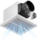 Ultra Quiet Bathroom Exhaust Fan 110 CFM Ceiling Mount Retrofit With Low Noise 1.5 Sones Easy Install 4 Inch Duct UL Certified