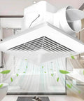 Ultra Quiet Ceiling Bathroom Exhaust Fan With 110 CFM And One Point Zero Sones For Quiet Moisture And Odor Removal Energy Saving