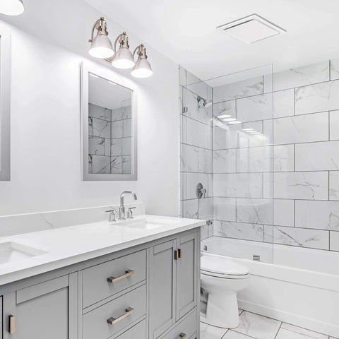 Quiet Ceiling Mount Bathroom Exhaust Fan With 80 CFM And 1.5 Sones White Finish Ideal For Small To Medium Bathrooms Up To 110 Sq Ft From Homewerks