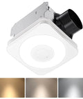 Must-Have 3-In-1 Bathroom Exhaust Fan With Light And Humidity Sensor, auto on at 60 percent humidity, 160 CFM, ceiling mount