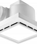 Ceiling-mounted Quiet 118 CFM Bathroom Exhaust Fan With LED Light Ceiling Mount Vent Fan 4 Inch Duct 1.0 Sones 120V 30W Fan Power And 12W Light 5000K Daylight For Home Bath Hotel