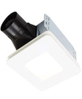 Easy Retrofit Bathroom Exhaust Fan With LED Light That Handles Moisture And Odor, 80 CFM, Quiet 1.5 Sones, ENERGY STAR Certified