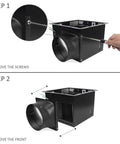 Ultra Quiet 200 CFM Bathroom Exhaust Fan with 2.0 Sones, 6 Inch Duct Collar installation steps.