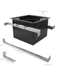Ultra Quiet 200 CFM Bathroom Exhaust Fan With 2.0 Sones, 6 Inch Duct Collar, Stainless Steel Construction, suspension brackets