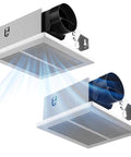Two Pack Bathroom Exhaust Fans With 80 CFM, 1.0 Sones, Low Noise, Easy To Install, Ceiling Mounted Retrofit Ventilation Fans No Attic Access Needed UL Certified