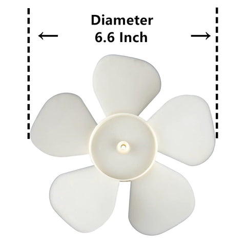 Bathroom Vent Fan Motor 120V 60Hz 0.60A 30W Compatible with 686,687,8870,M686 YJF6158 showing 6.6-inch diameter