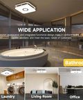 Powerful 2-In-1 Bathroom Exhaust Fan With Light For Quick Moisture Removal And Odor Control installed in various rooms