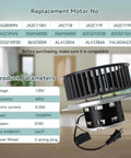 Upgrade QT-110N-B QT-80N-B QT-90N-B QT-9093 QT-100L Bathroom Fan Motor & Blower Wheel Replacement with specifications table
