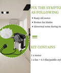 Universal Bathroom Fan Motor Replacement - SM550 Electric Vent Fan Motor Kit details and contents