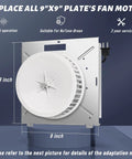8664RP 8663RP for Nutone 8664RP/8663RP B Unit Bathroom Fan Motor with 9x9 inch plate replacement