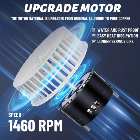 8664RP 8663RP for Nutone 8664RP/8663RP B Unit Bathroom Fan Motor showing motor design with copper parts, 1460 RPM speed