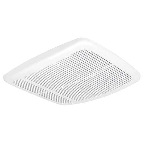 Radiance 80 CFM Exhaust Bathroom Fan With Quiet Operation And Built In Thermostat Heater, Energy Efficient Brushless DC Motor Delivers Ultra Low Noise And Long Lifespan From Delta Breez ceiling view