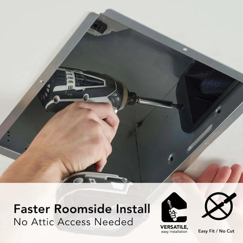 Installation of Powerful 110 CFM Bathroom Vent Fan With Quiet One Point Zero Sones And Easy Install ENERGY STAR Certified