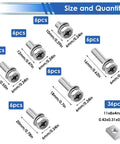 72 Pack Battery Terminal Bolts And Nuts M6 Sizes 10 12 14 16 18 20mm 304 Stainless Steel Square Nuts For Motorcycle size chart