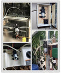 Installed bayite 12V DC Fresh Water Pressure Diaphragm Pump with Hose Clamps Self Priming Sprayer Pump with Pressure Switch in various settings