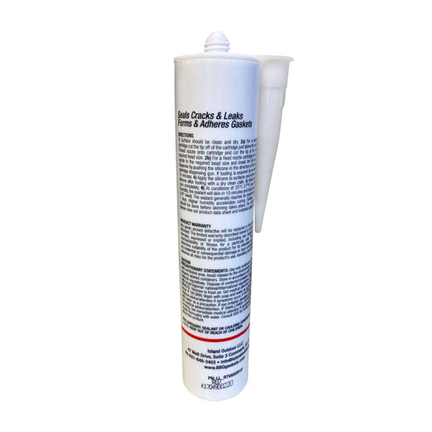 Grillin Ready High Temp BBQ Smoker Gasket Sealer RTV Adhesive 10 Oz Cartridge Food Contact Safe Weatherproof Sealant Red 600F Cap