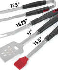 Heavy-Duty Tool Set,Stainless Steel Heat-Resistant Accessories,Non-Slip Handle,Outdoor Camping with ergonomic handles