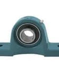 Front view of UCSAO309 45mm Heavy Duty Set-Screw Single Pillow Block Bearing Insert with Wide Inner Ring, Cast Iron Housing SAO309