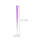 Bead Hole Reamer Tool For Jewelry Making By EXCEART Pro Grade Hole Enlarger with 5.1 inch anti-skid handle dimensions shown