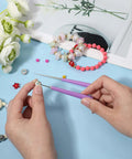 2 Piece Bead Reamer Tool Set With Diamond Tipped Reamers For Jewelry Making, Hole Enlarger For Glass Plastic Metal Wood Beads