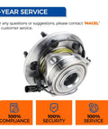 515096 Front Wheel Hub Bearing Assembly for Chevy Tahoe Silverado Suburban Avalanche Cadillac Escalade ESV EXT and GMC Yukon Sierra 1500 XL, 6 Lug with ABS OE Replacement close-up