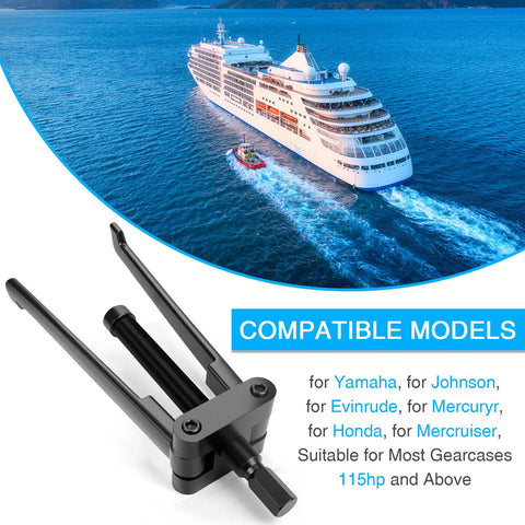 Outboard Bearing Carrier Puller With Adjustable Arms For Yamaha Johnson Evinrude Mercury Honda Mercruiser 115 HP And Above