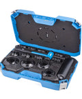 Open TMFT 36 Bearing Fitting Tool Kit For Mounting Bearings With Bore Diameters From 10 To 55 Mm Includes 36 Impact Rings 3 Impact Sleeves And Dead Blow Hammer In Durable Carry Case Ideal For Workshop Use And Industrial Maintenance Applications