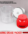 Premium Bearing Packer Kit, Handy Wheel Bearing Packer Tool Portable Wheel Bearing Grease Packer components on display