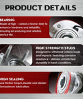 Details of 4WD Front Wheel Bearing And Hub Assembly For 2007-2014 Silverado 1500 Tahoe Suburban 1500 Avalanche Sierra 1500 Yukon XL 1500 And Cadillac Escalade Escalade ESV EXT With ABS Left Or Right 6 Lug