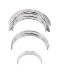 Engine Crankshaft Main And Connecting Rod Bearing Kit For Scion FRS Subaru BRZ Toyota 86 And More Street Ready Fit For Forester Impreza Legacy Outback XV Crosstrek 2011 Through 2022 Replacement Bearings Set shown in a front view, illustrating individual metal bearing components arranged in a row for installation.