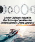 Trailer Brake Hub Drum Kit For 3500 Lb Axles 5 Bolt On 4 And A Half Inch Pattern Ready-To-Install with bearings and boat