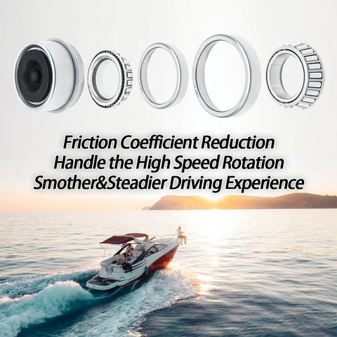 Trailer Brake Hub Drum Kit For 3500 Lb Axles 5 Bolt On 4 And A Half Inch Pattern Ready-To-Install with bearings and boat