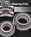 Boat Trailer Hub Bearing Kit For 5200 To 7000 Lb Tandem Axles Includes Inner Bearings 25580 Inner Races 25520 Outer Bearings 14125A