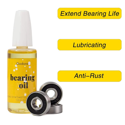 Premium 1 Ounce Skateboard Bearing Lubricant High Grade Bearing Oil For Longboards Scooters And Roller Skates Ultra Smooth Lube