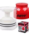 Premium Bearing Packer Kit showing parts and packaging with Handy Wheel Bearing Packer Tool Portable Wheel Bearing Grease Packer