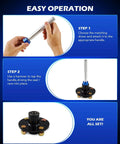 Instructions for using 33pc Bearing Press Kit for Small Vehicles, Bearing Race and Seal Driver Set with Metric SAE Adapters.
