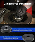 Bearing Press Kit, 10pc Bearing Race and Seal Driver Set in use, showing installation process with seal driver and adapter.