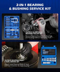 Bearing Press Kit & Blind Hole Collet Bearing Race and Seal Puller Extractor Kit with tools and application examples