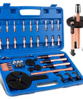36 In 1 Bearing Puller Kit With Upgraded Blind Hole Design Pro Grade Bearing Removal Tool With Three Jaw Puller Hooks