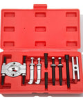 Bearing Separator And Puller Set 9 Piece Portable Heavy Duty Bearing Splitter Tool Kit With Red Case Includes Separator 2 Jaws