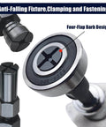 Close-up of 12pcs Blind Hole Collet Bearing Puller Set showing four-flap barb design for internal bearing extraction.
