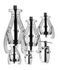 Heavy Duty Six Piece Bearing Puller Set For 1 To 8 Inch Gear And Pulley Pulling With Reversible Two Jaw And Three Jaw Heads