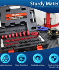 Bearing Press Kit, Bearing Race and Seal Driver Set displayed in open case on table