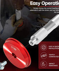 Bearing Race And Seal Driver Kit For Wheel Bearing Installation 43 Piece Set With 39 Adapters And 4 Handle Sizes shown in use