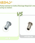 Comparison of Six Pack Bearing Sleeves for 3220 Dispenser Replacement, 304 stainless steel, compatible with Crathco and Grindmaster.