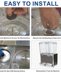 Step-by-step guide to installing Bearing Sleeve Replacement for Commercial Beverage Dispensers and Juicers Stainless Steel Bushing Compatible With D And E Series Fits D15 D25 D35 E27 E29 E47 E49 Models Includes 3 Pack for Easy Refurbishment.
