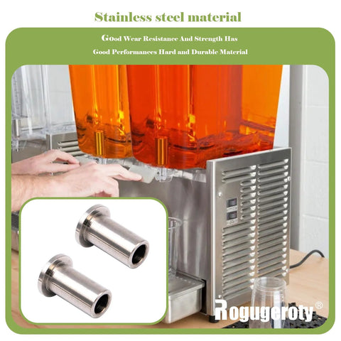 Bearing Sleeve Kit Two Pack For D And E Series Beverage Dispensers Stainless Steel Replacement in front of juice machine