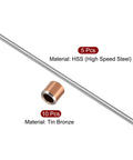 Bearing Sleeve Set 10 Pieces 3 Mm Bore 5 Mm Outer Diameter 5 Mm Length Self Lubricating Tin Bronze Sleeves and 5 Mm Steel Rods