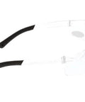 Side view of BearKat BKH20 Bifocal Safety Glasses 2.0 Diopter with Duramass Coating, clear polycarbonate lens, UV protection